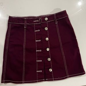 Forever 21 Plum Skirt Size Small